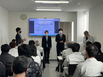 新入社員が入社しました。