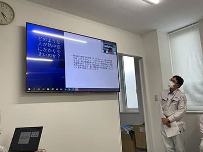 令和3年度、安全会議を行いました。 1