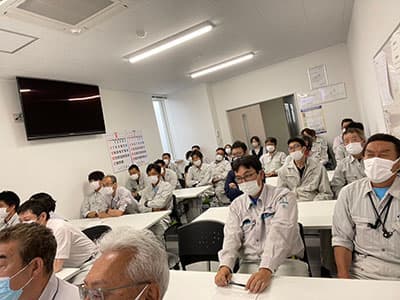 令和3年度、安全会議を行いました。 2
